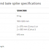 Challenge multicarriage round bale spike specifications
