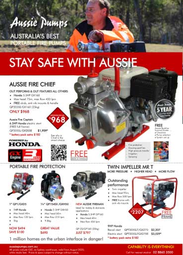 aussie pumps fire pump solutions
