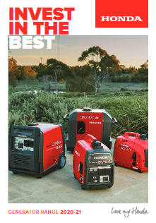 Honda Generator Catalogue 2021