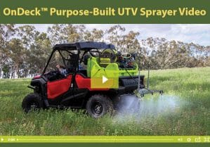 OnDeck™ Purpose-Built UTV Sprayer