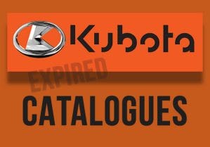 Kubota Catalogues Expired