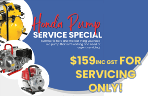 honda pump service special now on.