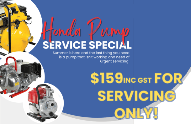 honda pump service special now on.