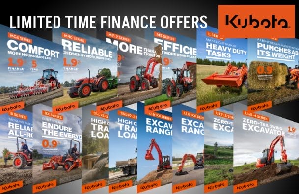 kubota limited time finance offers on now
